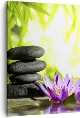Produktbild von Bild auf Leinwand - Leinwandbild - Einteilig - Spa bambus blume wasser - 50x70cm - Wand Bild - Wanddeko - Wandbilder - Leinwanddruck - Wanddekoration - Leinwand bilder - Wandbild - PA50x70-2477