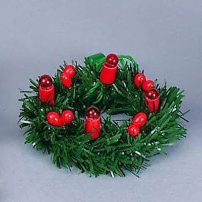 Produktbild von Adventskranz rot für Puppenhaus