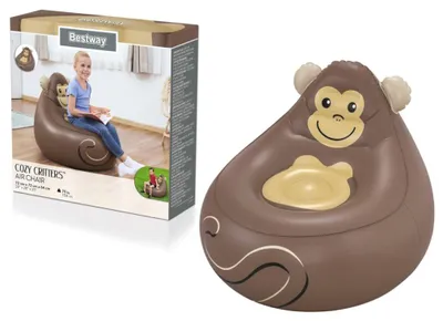 Obrázok produktu pre Nafukovacie kreslo v tvare opičky 72 x 72 x 64 cm – Bestway