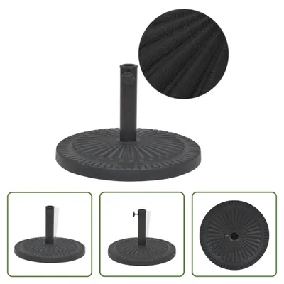 Immagine prodotto di The Living Store Supporto per ombrellone in resina rotondo nero 14 kg