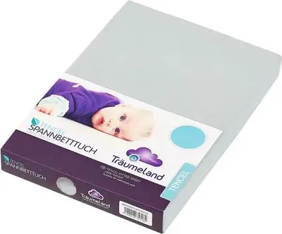 Produktbild von Träumeland Spannbetttuch Lyocell mint 40 x 90 cm