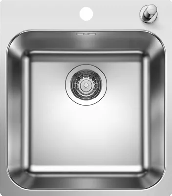 Produktbild von BLANCO Spüle SUPRA 400-IF/A R12 mit Ablauffernbedienung und Zugknopf / ab 45 cm Schrankbreite