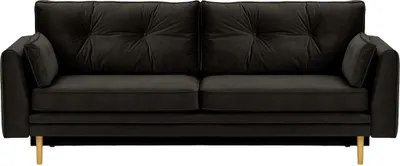 Produktbild von SLF24 - Schlafsofa mit Bettkasten Amelia - schwarz - Velluto 20