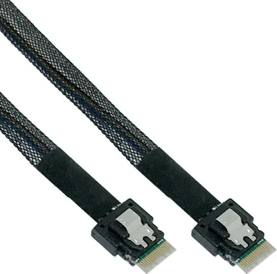 Image de InLine® 27642A Câble SAS mince, SFF-8654 zu SFF-8654, 24Gb/s, 0.5m