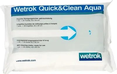 Obrázok produktu pre Wetrok Quick & Clean Aqua utierky na povrch Jednorazové utierky 20 ks 82476