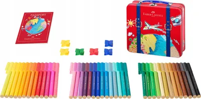 Produktbild von Faber-Castell Filzstifte im Koffer für Kinder 40 Stück