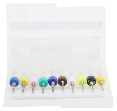 Produktbild von 10-teiliges Mikrobohrer-Set aus Hartmetall, 1,2–2,1 mm, Leiterplatten-Bohrer