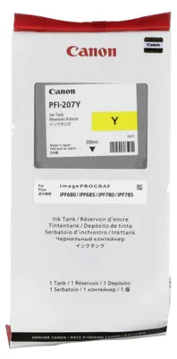 Produktbild von Canon PFI-207 Y Tinte yellow
