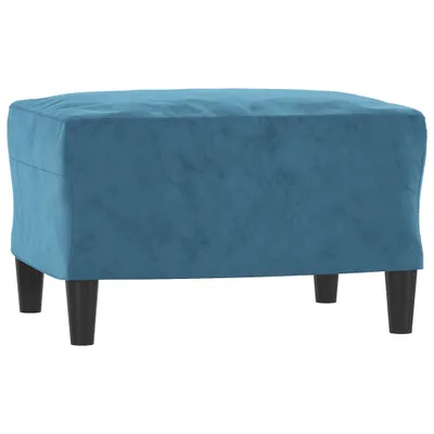 Produktbild von Fußhocker Blau 60x50x41 cm Samt