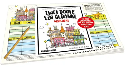 Produktbild von Kylskapspoesi 43029 - Spielblock – Zwei Doofe EIN Gedanke Original, KYL43029, Me