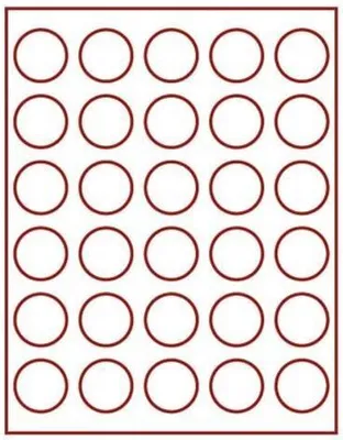 Produktbild von Lindner 2706E Velourseinlage dunkelrot 2706E (Ø 39 mm)