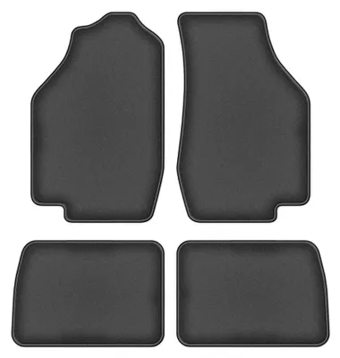 Obrázok produktu pre Velúrové autokoberce pre: Honda Civic III 1983-1987 (hatchback) – sada 4 ks, grafitové, na mieru – Wielganizator DURBAN