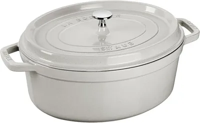 Imagen del producto de Silecomplaza, bandeja para asar, ovalada, color blanco, tamaño: 33 cm