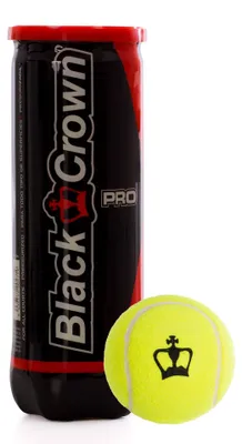 Image de Balles De Padel Black Crown Pro Tube De 3 Multicolores