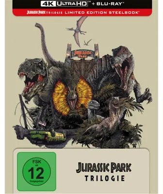 Produktbild von PLAION Jurassic Park / The Lost World: Jurassic Park / Jurassic Park 3 (4K-UHD), Film, Blu-ray, Deutsch, 348 min, Aktion, Deutsch, Englisch, Norwegisch