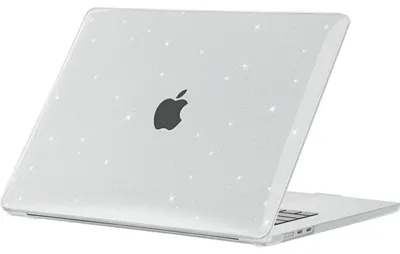 Produktbild von Mobigear Sparkle Schutzhülle für MacBook Air 15 Zoll (2023-2026), Hartschale, Laptop-Hülle, MacBook-Case - Transparent - Modell A2941 / A3114 / A3241 / A3448
