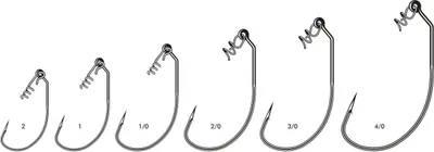 Produktbild von VMC 7315ST Finess Swimbait Hook - Angelhaken für Gummiköder, Größe/Packungsinhalt:Gr. 1 / 6 Stück