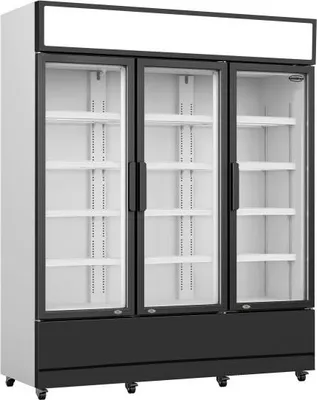 Immagine prodotto di Frigorifero commerciale con porta in vetro FCU-1200 - Illuminazione a LED, 1065 litri, con serratura