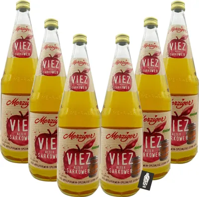 Produktbild von Merziger Viez Alter Särkower 6er-Set - 6x1L 6% Vol. Urige Apfelperlwein-Spezialität - Extra Herb - [Enthält Sulfite]