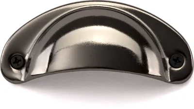 Produktbild von SOTECH Möbelgriff KHEA BA 64 mm schwarz verchromt Muschelgriff