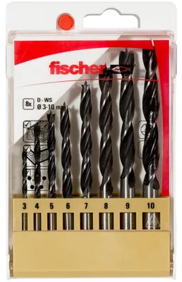 Produktbild von Fischer Holzbohrer-Set D-WS 3 - 10 mm (8KS) 536609