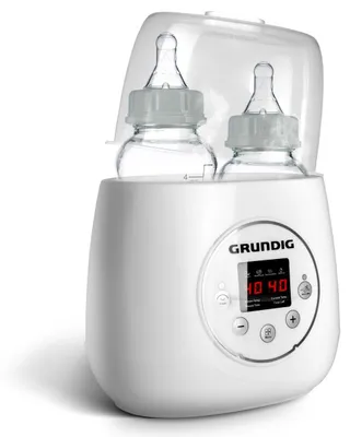 Produktbild von Grundig Flaschenwärmer Baby Fläschchenwärmer Babykostwärmer 3in1 für 2 Flaschen