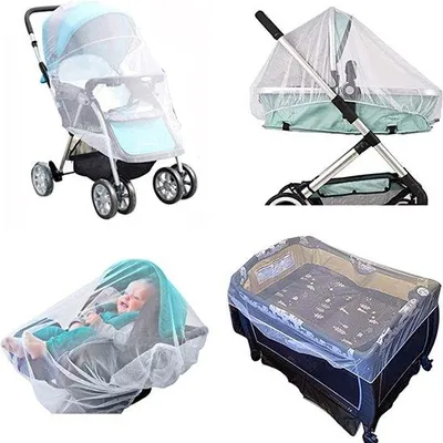 Image de Moustiquaire de voyage pour bébés, protection contre les insectes, moustiquaire, poussette