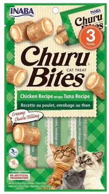 Zdjęcie produktu dla Przysmak CHURU Bites Tuńczyk i kurczak kot 3x10g