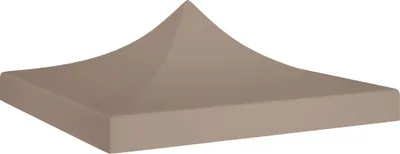 Produktbild von Partyzelt-Dach 3x3 m Taupe 270 g/m²