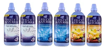 Produktbild von Felce Azzurra Ammorbidente Testpaket – 6 x 900 ml Weichspüler Konzentrat – Verschiedene Duftvarianten