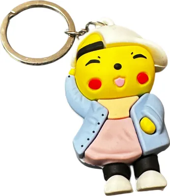 Produktbild von Schlüsselanhänger Pokemon Pikachu 6cm Mini Anhänger Geschenk Cartoon Schlüsselanhänger Silikon Schlüsselanhänger für Handyhülle Charme Rucksack Geschenk Pikachu blau