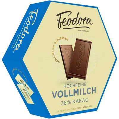 Produktbild von Feodora Täfelchen Hochfeine Vollmilch 24er