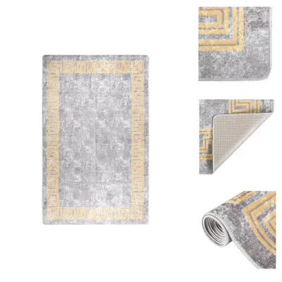 Immagine prodotto di vidaXL Tappeto lavabile 160x230 cm Grigio Antiscivolo - Tappeti