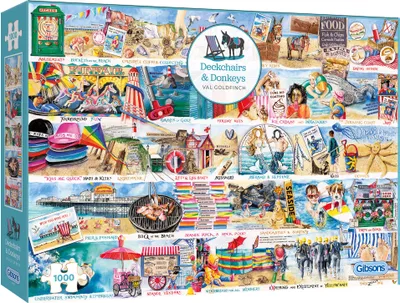 Obrázok produktu pre Gibsons Deckchairs & Donkeys, 1000 kusov
