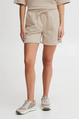 Produktbild von OXMO OXSAFRI Damen Sweatshorts Bermuda Shorts Kurze Hose mit elastischem Bund und Tunnelzug Regular-Fit