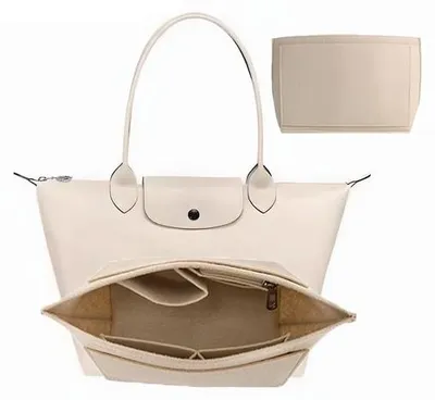 Produktbild von Beige Tasenorganizer mit mehreren Fächern und Portemonnaie