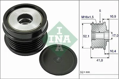 Zdjęcie produktu dla Koło Pasowe Alternatora Db W176 12-