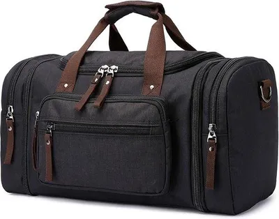 Produktbild von Famanu Reisetasche 40L - Schwarz, Polyester, für Freizeit und Sport