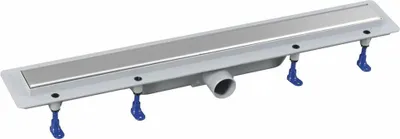Zdjęcie produktu dla Kanał podłogowy FLISE z rusztem ze stali nierdzewnej do płytek, L-810, DN50