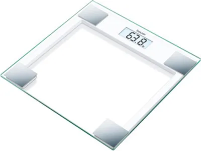 Produktbild von Beurer GS 14 Digitale Personenwaage aus Glas, 150 kg / 100 g, 30 x 30 cm