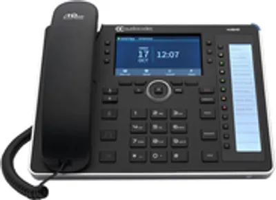 Produktbild von AudioCodes 445HD - IP-Telefon - Schwarz - Kabelgebundenes Mobilteil - SIP-Info - 8 Zeilen - Tasten