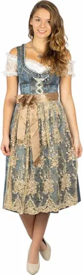 Produktbild von Dirndl Minna 70er Länge blau gold 34