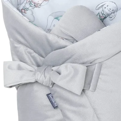 Produktbild von Bellochi Baby Einschlagdecke Babyhörnchen Loom aus Baumwolle und Samt, 75x75 cm, 2in1, ganzjährig für Kinderwagen, Babybett, Kindersitz. Ideal für Neugeborene und als Spielmatte, handgenäht.