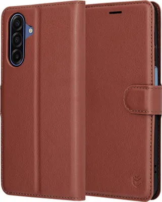 Zdjęcie produktu dla Techsuit etui typu portfel do Samsung Galaxy A17 5G A17 4G - brązowe