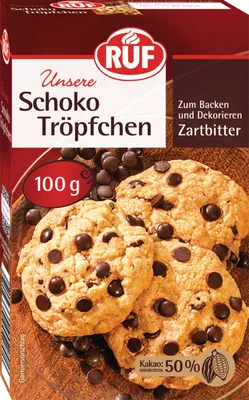 Produktbild von RUF Schoko Tröpfchen Zartbitter