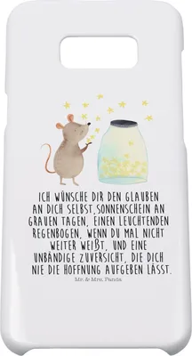 Produktbild von Mr. & Mrs. Panda Samsung Galaxy S8 plus Handyhülle  Maus Sterne - Weiß - Geschenk, Lustige Sprüche, Taufe, Handy Case, Geburtstag, Handycover, Geburt, Cover, Hülle