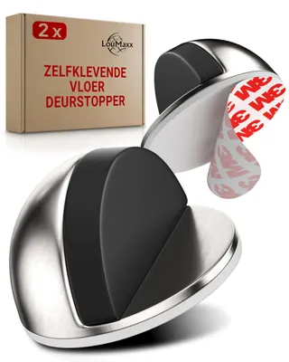 Zdjęcie produktu dla Zestaw 2 sztuk samoprzylepnych osłon do drzwi - wygląd stali nierdzewnej - bufor do drzwi, montaż bez wiercenia