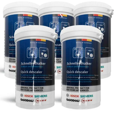 Produktbild von Bosch 00312340 Schnellentkalker 5x für Waschmaschine Geschirrspüler