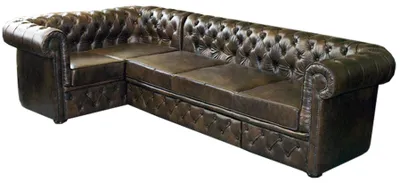 Zdjęcie produktu dla Narożnik Chesterfield sofa sofa kanapa tapicerka narożnik skórzana sofa część dzienna