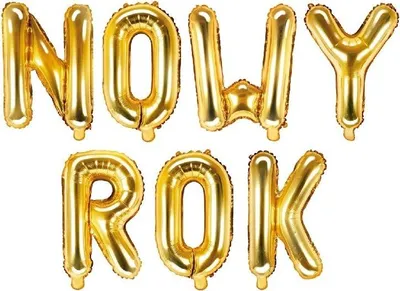 Immagine prodotto di Set di palloncini in foil Capodanno 35cm oro